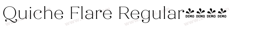 Quiche Flare Regular字体转换